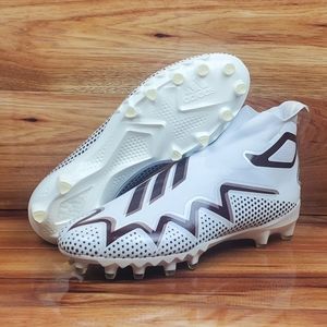 Men's Adidas Freak Ultra 22 Football Cleats White Laceless GW2928 Size 12 Rare!